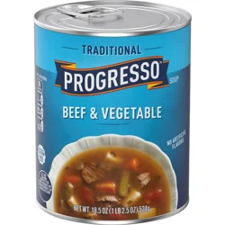 Progresso Traditional Gluten Free Beef & Vegetable Soup, 18.5 oz.