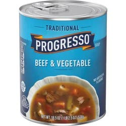 Progresso Traditional Gluten Free Beef & Vegetable Soup, 18.5 oz.