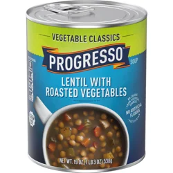 Progresso Vegetable Classics, Lentil With Roasted Vegetables Canned Soup, Gluten Free, 19 oz.