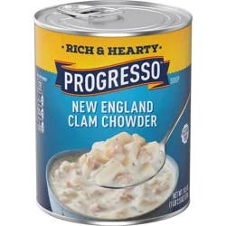 Progresso New England Clam Chowder Soup, Rich & Hearty Canned Soup, Gluten Free, 18.5 oz