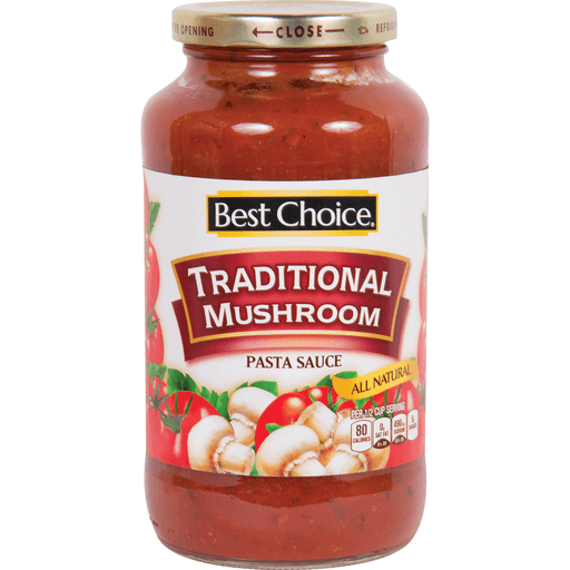 slide 1 of 1, Best Choice Spaghetti Sauce With Mushrooms, 24 oz