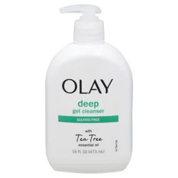 Olay Deep Gel Cleanser With Tea Tree Essential Oil