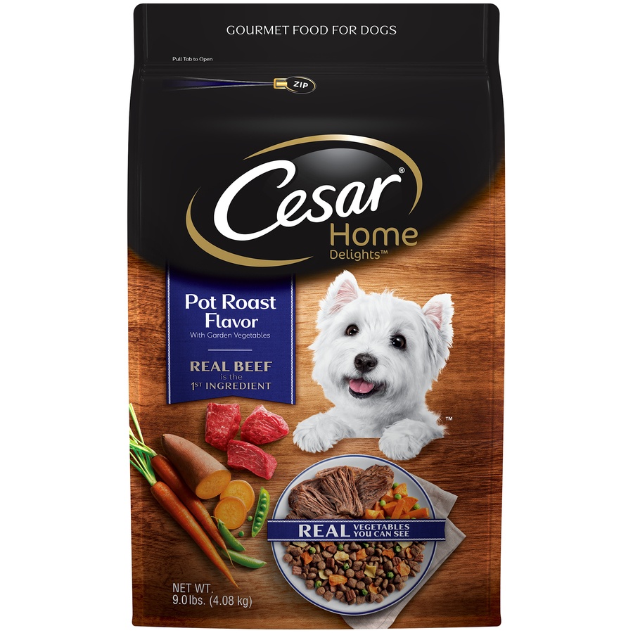 slide 1 of 1, Cesar Home Delights Pot Roast Flavor With Garden Vegetables, 9 lb