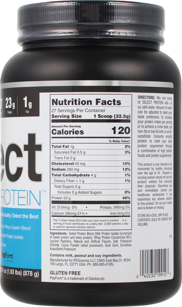 slide 2 of 9, PEScience Select Protein Chocolate Peanut Butter Cup Protein Powder Drink Mix 31 oz, 31 oz