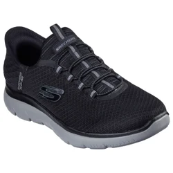 Skechers Men's Summits-High Range Slip-In Shoes, Black, Charcoal, Size 11.5
