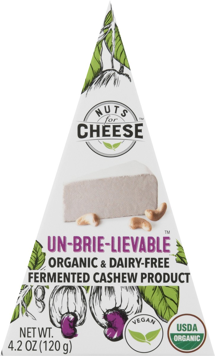 slide 1 of 14, Nuts for Cheese Organic & Dairy-Free Un-Brie-Lievable Fermented Cashew Product 4.2 oz, 4.2 oz