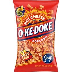 O-Ke-Doke Hot Stuff Cheese Flavored Popcorn