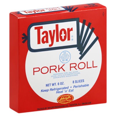 slide 1 of 1, Taylor Pork Roll Thin Sliced - 6 Oz, 6 oz