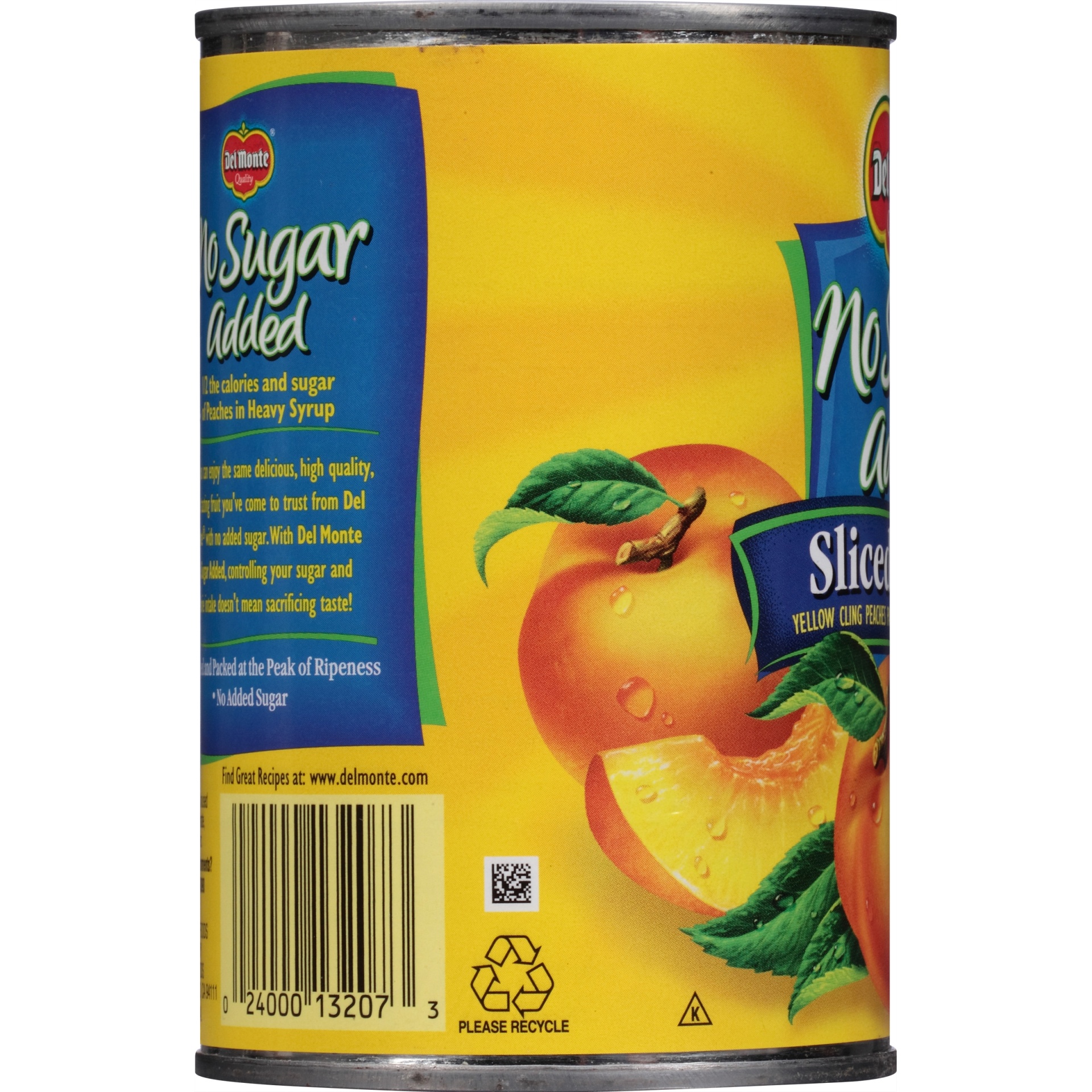 slide 2 of 6, Del Monte No Sugar Added Sliced Yellow Cling Peaches, 14.5 oz