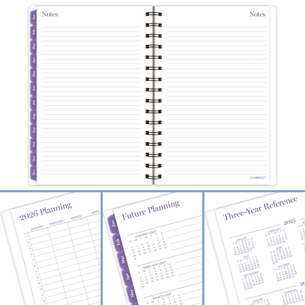 slide 4 of 10, AT-A-GLANCE Cambridge® Mariah 2026 Weekly Monthly Planner, Small, 5 1/2"" x 8 1/2"", 1 ct