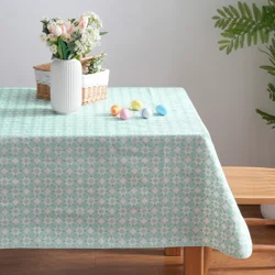 Meijer Corporate Seasonal MCS Easter Green Peva Tablecloth, 60 in x 84 in