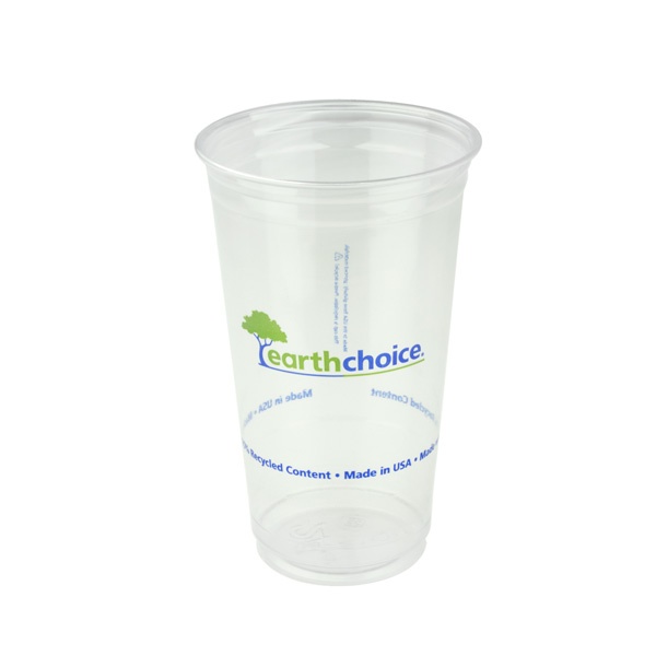 slide 1 of 1, EarthChoice Cup Clear Compostable Print 24 Oz, 58 ct