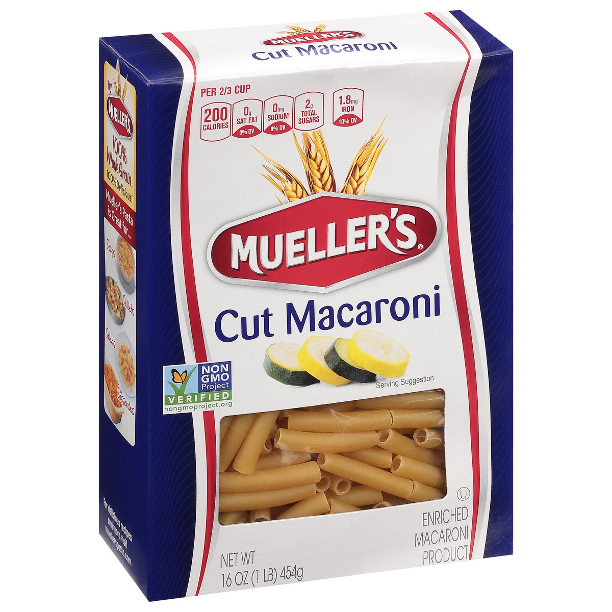slide 5 of 9, Mueller's Cut Macaroni 16 oz, 16 oz