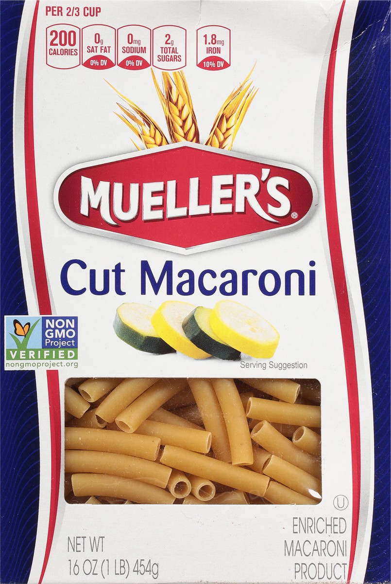 slide 4 of 9, Mueller's Cut Macaroni 16 oz, 16 oz