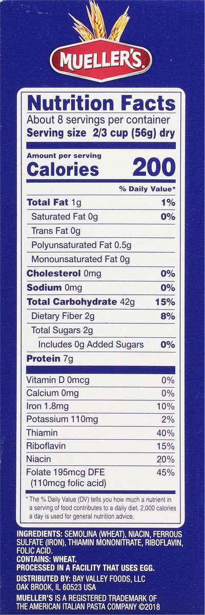slide 9 of 9, Mueller's Cut Macaroni 16 oz, 16 oz