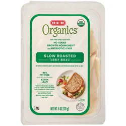 H-E-B Organics Slow-Roasted Turkey Breast Lunch Meat