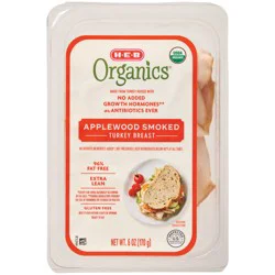 H-E-B Organics Applewood Smoked Turkey Breast Lunch Meat