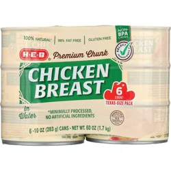 H-E-B Premium Chunk Chicken Breast in Water