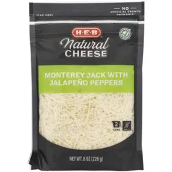 H-E-B Jalapeno Monterey Jack Shredded Cheese