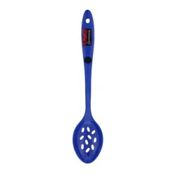 Cocinaware Slotted Melamine Spoon – Cobalt Blue