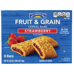 Hill Country Fare Fruit & Grain Cereal Bars - Strawberry