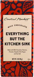 Central Market Milk Chocolate Bar - Everything But the Kitchen Sink