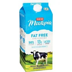 H-E-B Mootopia Lactose Free Fat Free Milk
