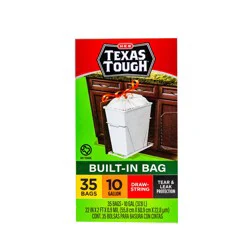 H-E-B Texas Tough Drawstring Trash Bags, 10 Gallon