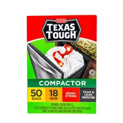 H-E-B Texas Tough Trash Compactor Bags, 18 Gallon