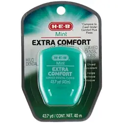 H-E-B Extra Comfort Mint Waxed Dental Floss 43.7 YD