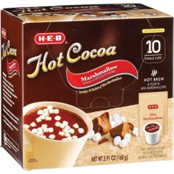H-E-B Hot Cocoa with Marshmallows Single Serve Cups