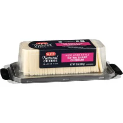 H-E-B New York Style Extra Sharp Cheddar Cracker Cut Cheese