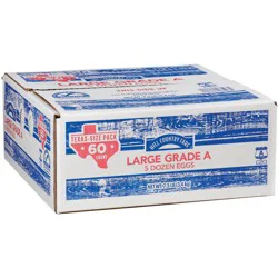 Hill Country Fare Grade A Large White Eggs - Texas Size Pack, 5 Dozen