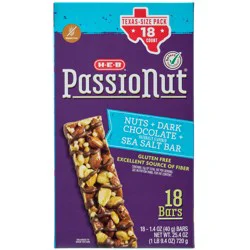 H-E-B Passionut Snack Bars Value Pack - Dark Chocolate Sea Salt