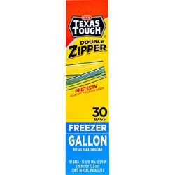 H-E-B Texas Tough Double Zipper Gallon Freezer Bags