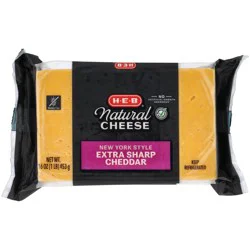 H-E-B New York Style Extra Sharp Cheddar Cheese
