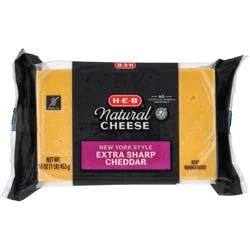 H-E-B New York Style Extra Sharp Cheddar Cheese