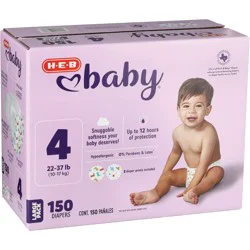 H-E-B Baby Large Pack Diapers - Size 4