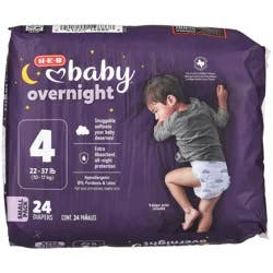 H-E-B Baby Small Pack Overnight Diapers – Size 4