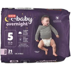 H-E-B Baby Small Pack Overnight Diapers – Size 5