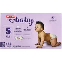 H-E-B Baby Large Pack Diapers - Size 5