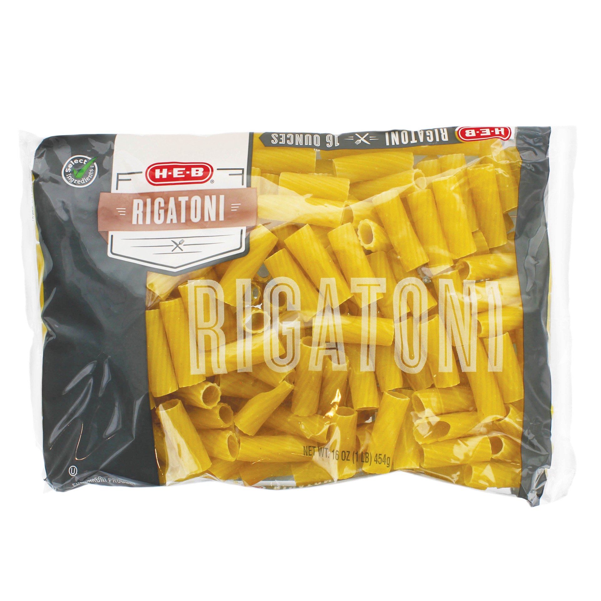 slide 1 of 1, H-E-B Rigatoni Pasta Noodles, 16 oz