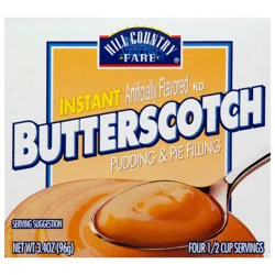 Hill Country Fare Butterscotch Instant Pudding Mix