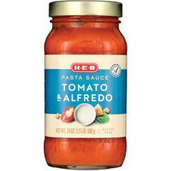 H-E-B Tomato & Alfredo Pasta Sauce