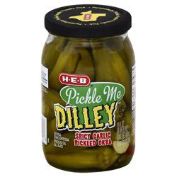 H-E-B Pickle Me Dilley Spicy Garlic Pickled Okra