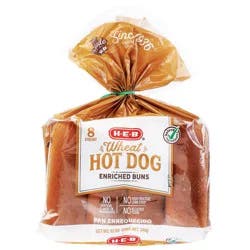 H-E-B Enriched Wheat Hot Dog Buns