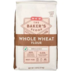 H-E-B The Baker's Scoop Unbleached Whole Wheat Flour