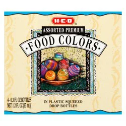 H-E-B Assorted Premium Food Colors