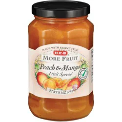 H-E-B More Fruit Peach & Mango Fruit Spread