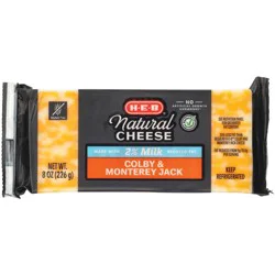 H-E-B Reduced Fat Colby & Monterey Jack Cheese